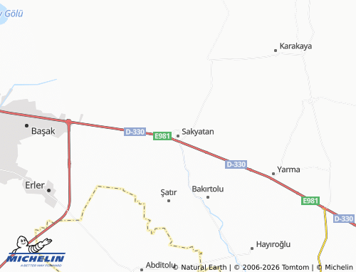 MICHELIN Sakyatan map - ViaMichelin