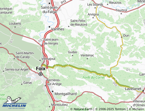Carte MICHELIN Gudas - ViaMichelin