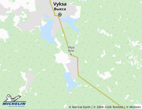 MICHELIN-Landkarte Vilya - ViaMichelin