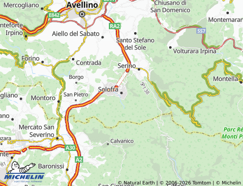 Kaart MICHELIN Solofra - ViaMichelin