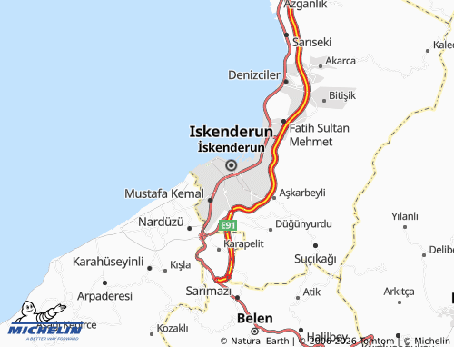 MICHELIN-Landkarte Kurtuluş - ViaMichelin
