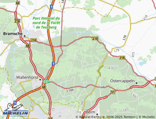 MICHELIN Evinghausen map - ViaMichelin