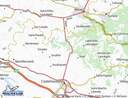 MICHELIN Tréville map - ViaMichelin