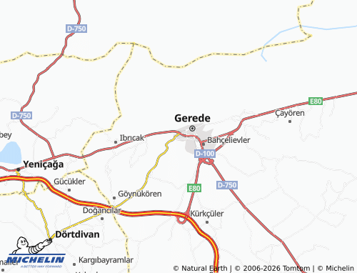 Mapa MICHELIN Dayıoğlu - ViaMichelin