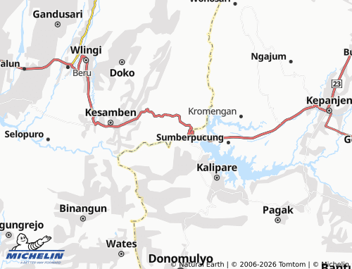 MICHELIN Pohgajih map - ViaMichelin