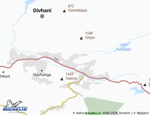 MICHELIN-Landkarte Tshithuthuni SP2 - ViaMichelin