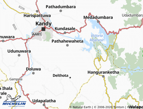 MICHELIN Godamunna West map - ViaMichelin
