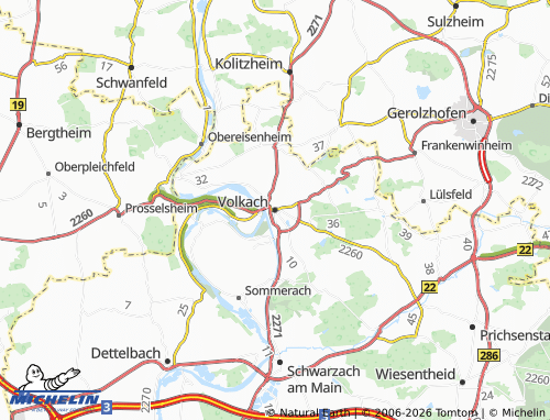 Mappa MICHELIN Volkach - ViaMichelin