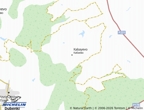 MICHELIN-Landkarte Kabayevo - ViaMichelin
