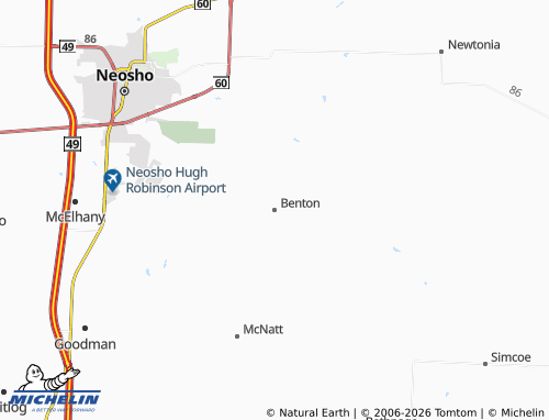 Mappa MICHELIN Benton - ViaMichelin