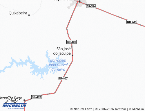 Mappa MICHELIN São José do Jacuípe - ViaMichelin