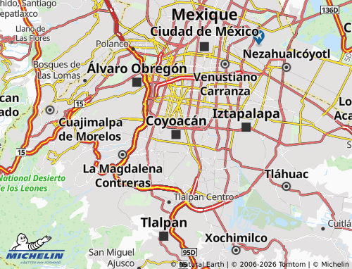 Mappa MICHELIN Coyoacan - ViaMichelin