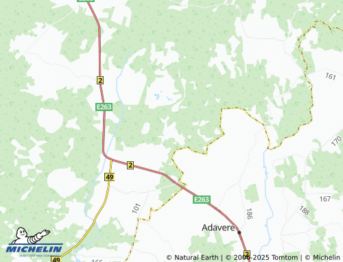 MICHELIN Võrevere map - ViaMichelin
