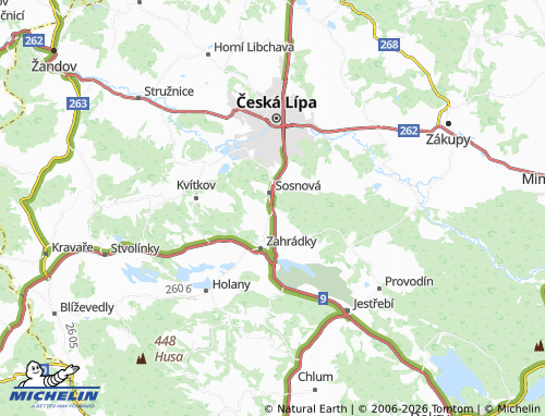 MICHELIN Lesná map - ViaMichelin