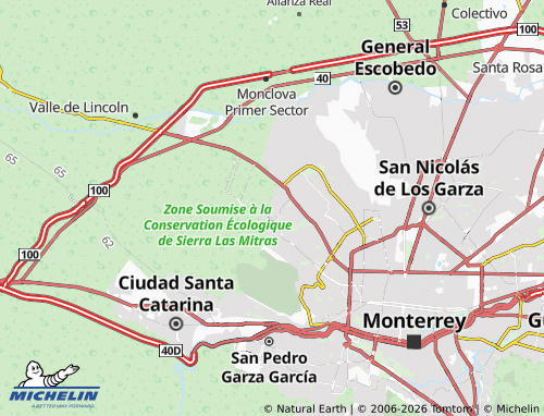 Mappa MICHELIN Fraccionamiento Monterrey - ViaMichelin