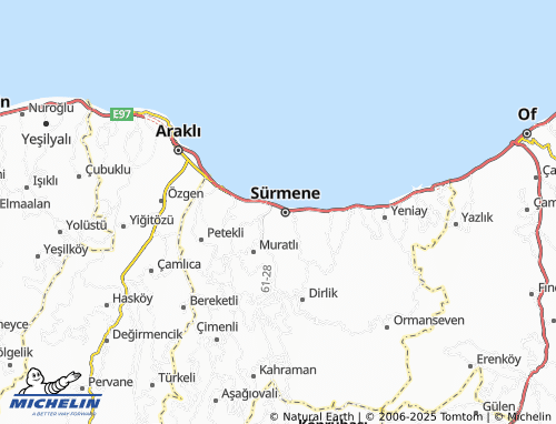 MICHELIN Çarşı map - ViaMichelin