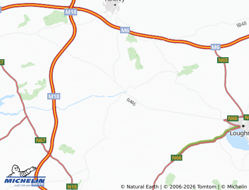 MICHELIN Craughwell map - ViaMichelin