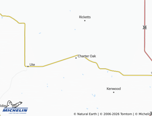 Mapa MICHELIN Charter Oak - ViaMichelin