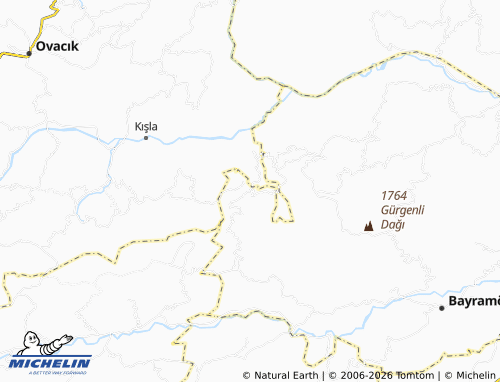 MICHELIN Oluklu map - ViaMichelin