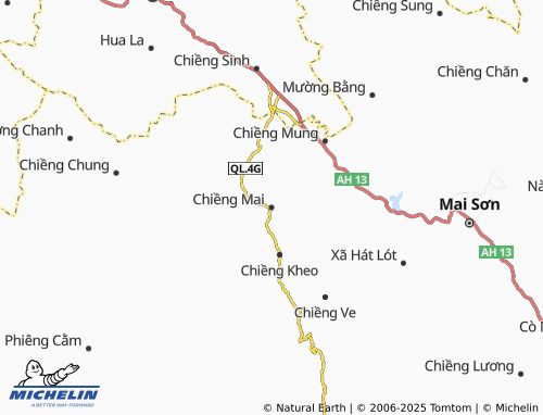 MICHELIN-Landkarte Chiềng Mai - ViaMichelin