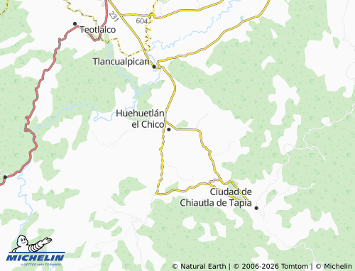 MICHELIN Teacalco map - ViaMichelin