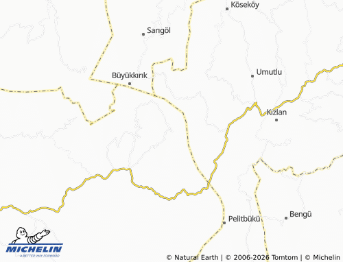 MICHELIN-Landkarte Yemişen - ViaMichelin