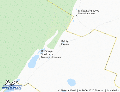 MICHELIN-Landkarte Rakity - ViaMichelin