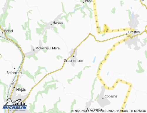 Carte MICHELIN Crasnencoe - ViaMichelin