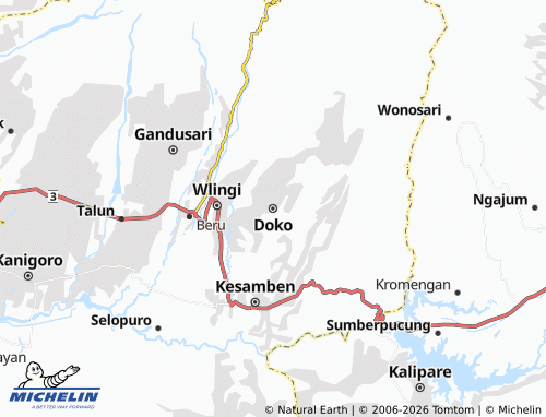 Carte MICHELIN Doko - ViaMichelin