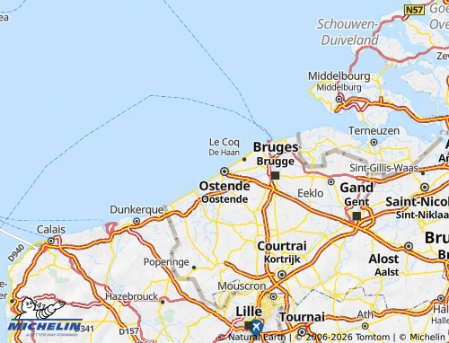 MICHELIN Ostend map - ViaMichelin