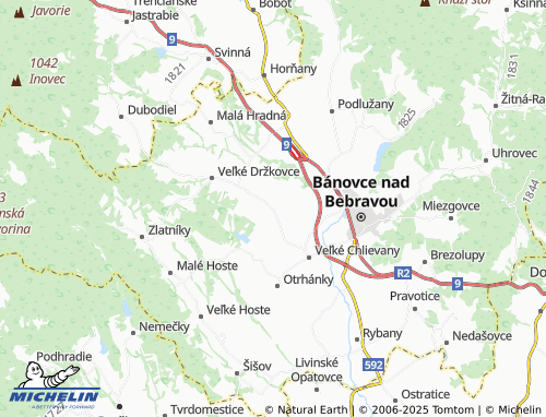 MICHELIN Sliezska osada map - ViaMichelin