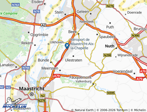 MICHELIN Ulestraten map - ViaMichelin
