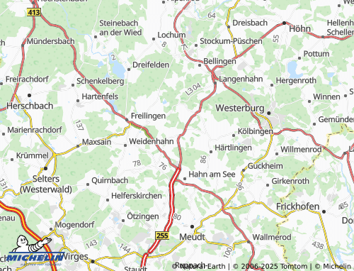 MICHELIN-Landkarte Obersayn - ViaMichelin