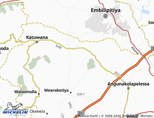 Mapa MICHELIN Okandayaya North - ViaMichelin