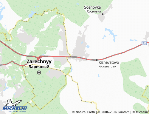 MICHELIN-Landkarte Chemodanovka - ViaMichelin