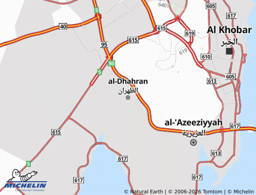 Mapa MICHELIN al-Dhahran - ViaMichelin