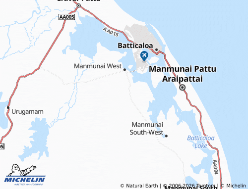 Kaart MICHELIN Paruththichenai - ViaMichelin