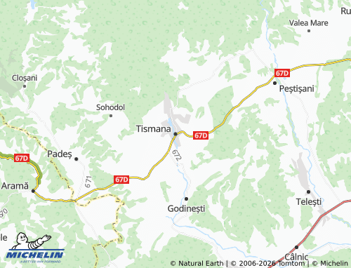 Mapa MICHELIN Tismana - ViaMichelin