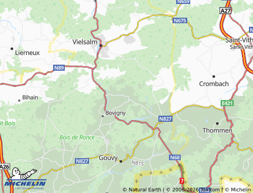 MICHELIN Rogery map - ViaMichelin