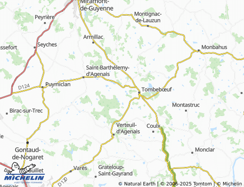 Kaart MICHELIN Tourtrès - ViaMichelin