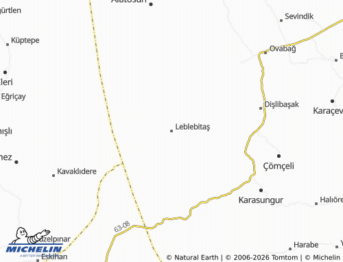 MICHELIN Leblebitaş map - ViaMichelin