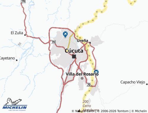 Kaart MICHELIN Cucuta - ViaMichelin