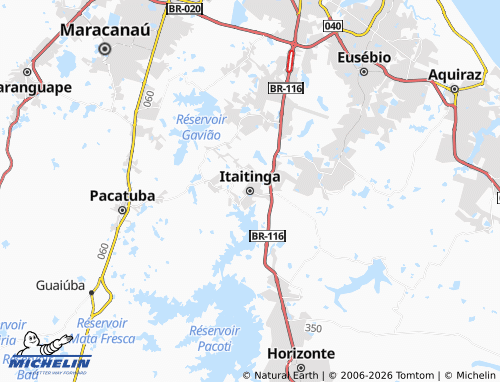 Mapa MICHELIN Itaitinga - ViaMichelin