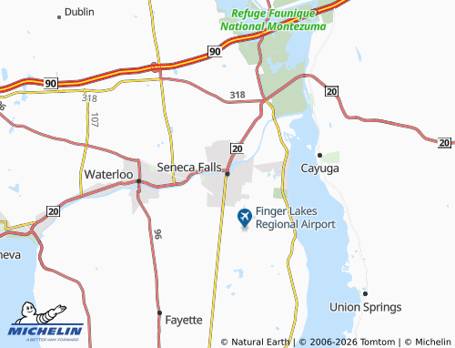 Mappa MICHELIN Seneca Falls - ViaMichelin