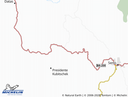 MICHELIN-Landkarte Pedro Lessa - ViaMichelin