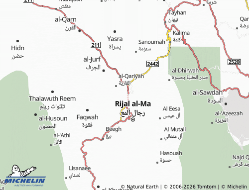 MICHELIN-Landkarte Dhat Massak - ViaMichelin