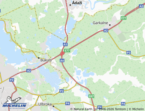 MICHELIN Langstiņi map - ViaMichelin