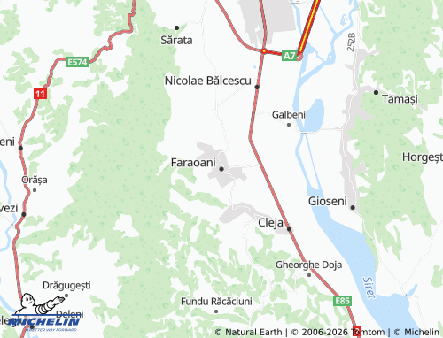 Carte MICHELIN Faraoani - ViaMichelin