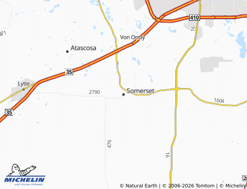 Mapa MICHELIN Somerset - ViaMichelin