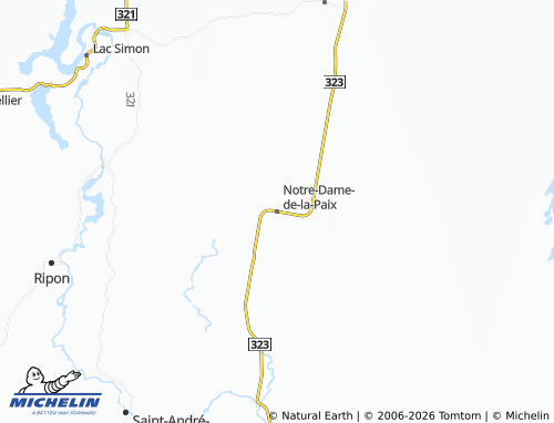 Mappa MICHELIN Notre-Dame-de-la-Paix - ViaMichelin
